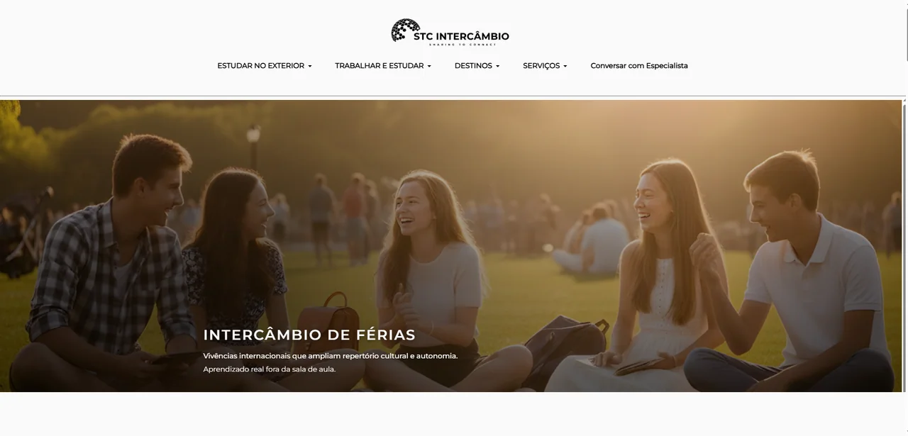 STC Intercâmbio — versão antiga