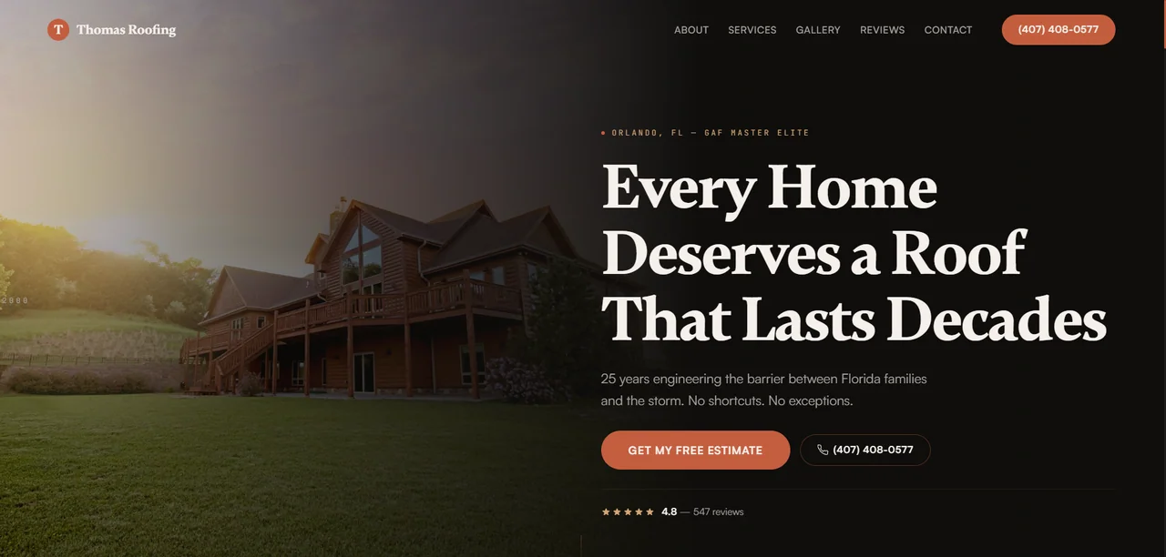 Thomas Roofing & Repair — versão nova